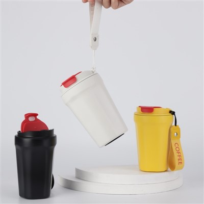 Ruostumattomasta teräksestä valmistettu tyhjiöeristetty juomalasi - kahvimatkamuki roiskevedenkestävä kansi 17 unssia